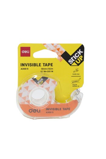 Deli Invisible Tape EA30011 – 18mm x 20m Matte Finish Writable Office Adhesive