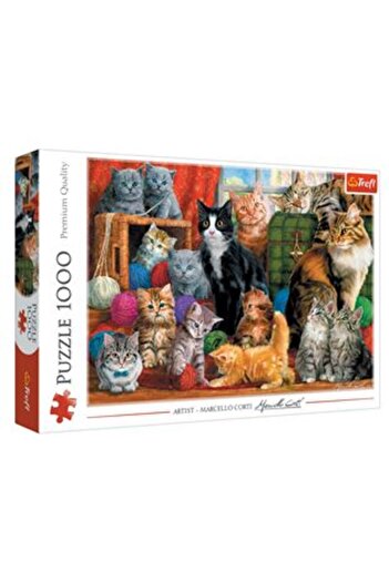 SHOPIENS Puzzle 15 Cats Posing (1000 Pieces) - Trefl