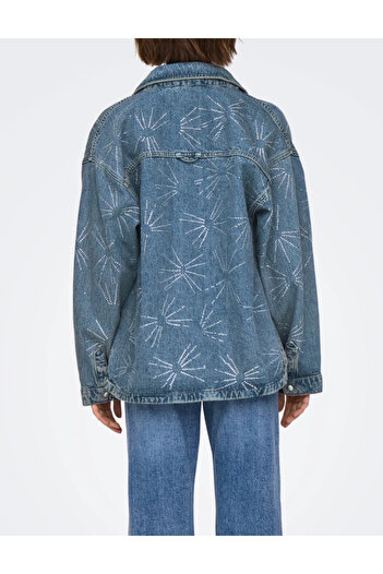 ONLY cămașă din denim, albastră