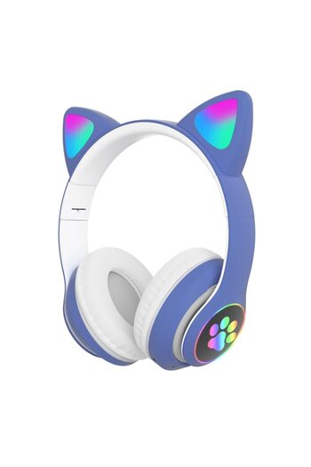 VALA Wireless Headphones with Cat Ears, Bluetooth, RGB Lights, Noise Cancellation, Microphone, Bass,