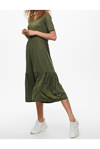 JDY midi dress, green