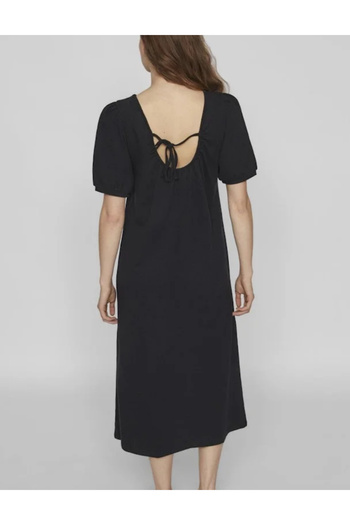VILA midi dress, black