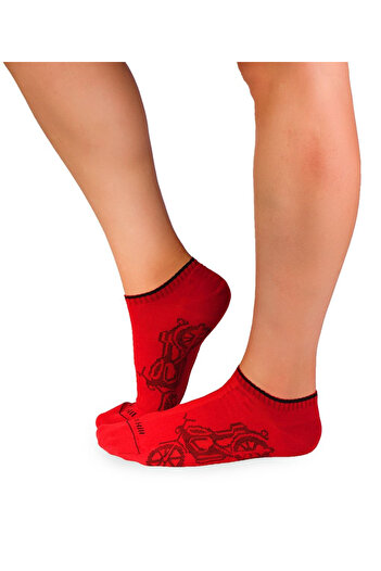 Pirin Hill Motorcycles Red cotton short socks