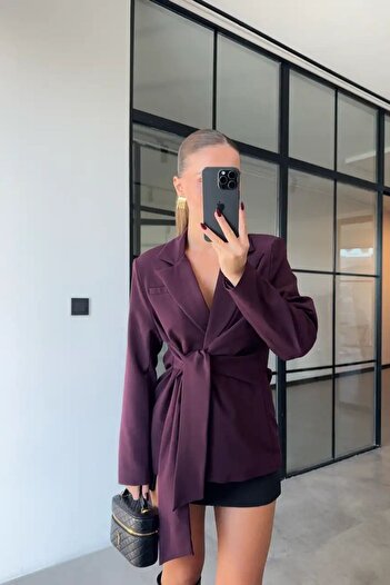 FMN Butik Design Brand Equivalent Premium Quality Lining Detailing Stylish Pinterest Blazer Jacket