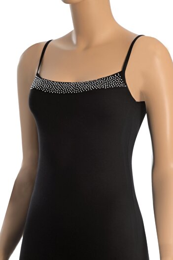 Öts Women's Tank Top with Rope Straps and Stones (90% Viscose - 10% Elastane)