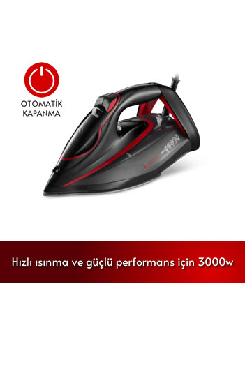 SİNGER Expert Pro 3000W Ceramic Soleplate Steam Iron, Led Display, Auto Shut-Off, Anti-Limescale