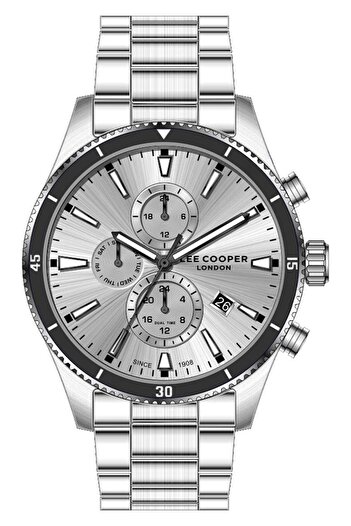 Lee Cooper Lc08326.330 All Functions Active Metal Cord Metal Case 5 Atm Water Resistant Metallic R