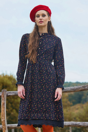 Los banditos Hakim Yaka Buys Elastic Lace Winter Dress