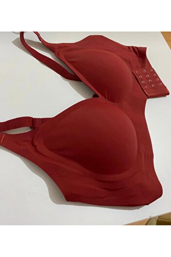 Store lazer kesim balensiz dikişsiz sütyen- desteksiz- kırmızı