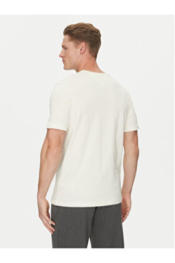 Tommy Hilfiger Ανδρικό T-Shirt MW0MW38615 Μπεζ