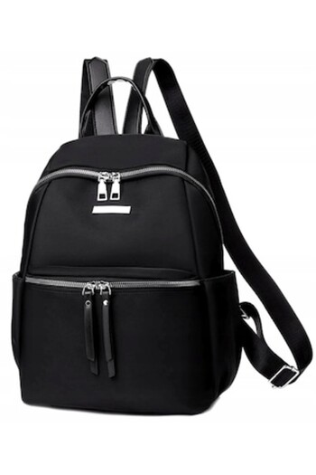 Edibazzar Elegant Black Women's Backpack - Waterproof Synthetic Material