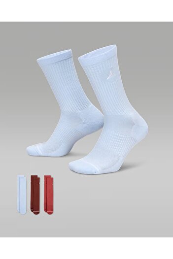 Nike Jordan Everyday Unisex Cush Poly Crew Sports Socks (1 Pack of 3 Pieces) - Dx9632-901