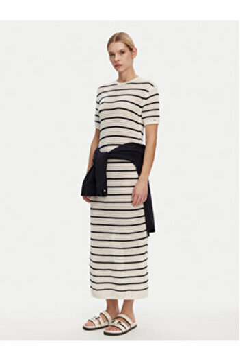 Tommy Hilfiger Γυναικείο καλοκαιρινό φόρεμα WW0WW44489 Μπεζ