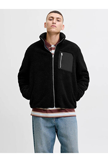 Jack & Jones Teddy Black Men's Jacket 12284775