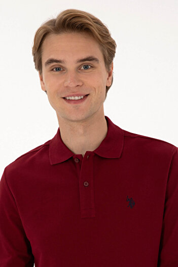 U.S. Polo Assn. Gtp01Sk025 Claret Red Men's Sweatshirt 2225784