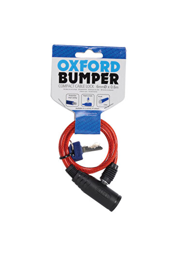 Oxford Bumper Cable lock, Red