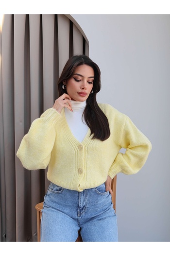 ESRAHELVACI Open Collar Buttoned Cardigan