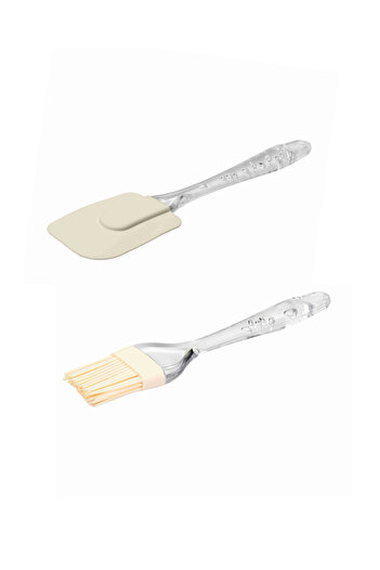 Sun Group Silicone Spatula & Silicone Egg Brush Set Big size (2 Pcs Set)
