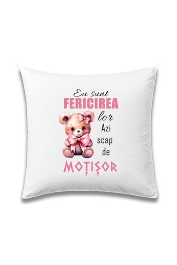 OEM Personalized pillow with message: 'I am their happiness, today I get rid of the lock, girl', Betapri