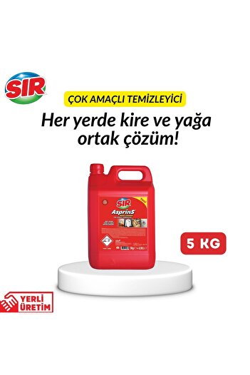 Sır Asprins Çok Amaçlı Temizleyici 5 Kg x 4 Adet