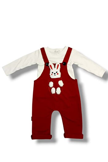 MİNİSHOOW Combed Cotton Interlock Baby Salopet