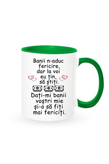 OEM Personalized mug with message: 'Money doesn't bring happiness, but I care about you...', Betaprint,