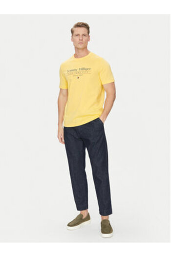 Tommy Hilfiger Ανδρικό T-Shirt MW0MW38621 Κίτρινο