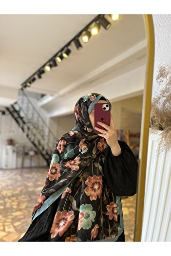 Neva Floral Pattern Cotton Shawl