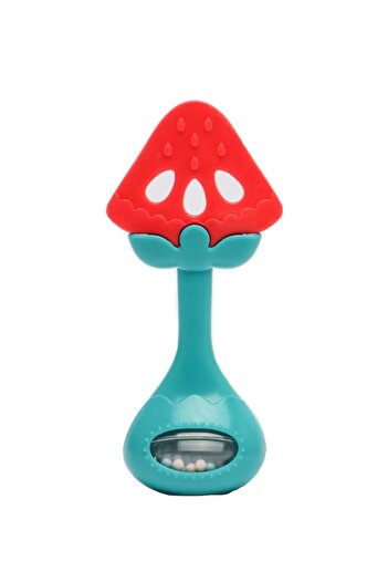 huanger - Baby Teether with Rattle Fruit Shape - Watermelon