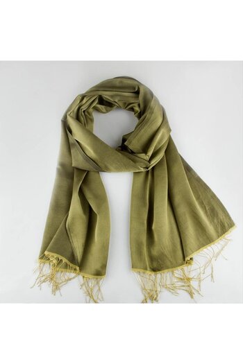 ZERO LAND Msa-Shop Reversible Shawl-Green-2