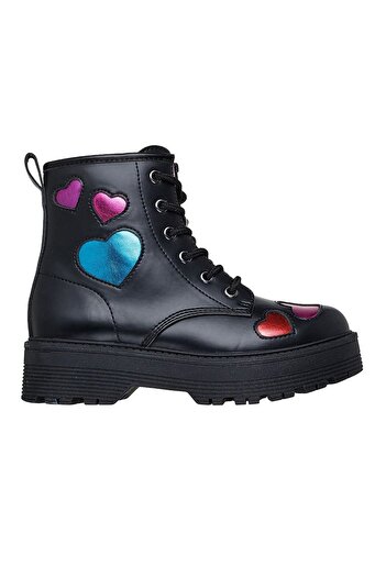 SKECHERS Gravlen Hi Metallic Heart JR Boots