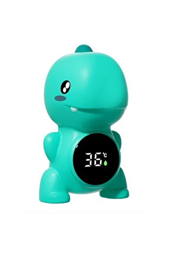 Toy Toy Toy Bath thermometer for children – bath toy, green dinosaur, 11 cm