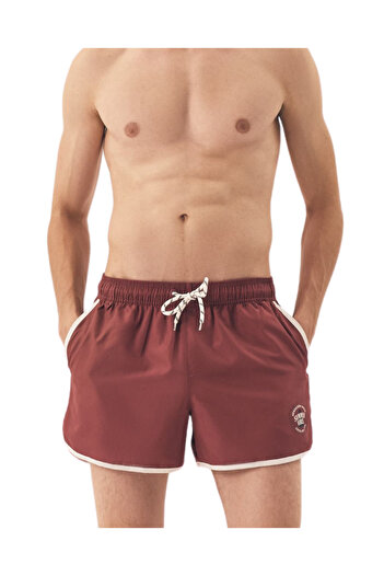 Henderson Men's Swimming Boxer Shorts Classic Retro Style Relaxed Fit with Pockets Beach Pool Trunks | Raven