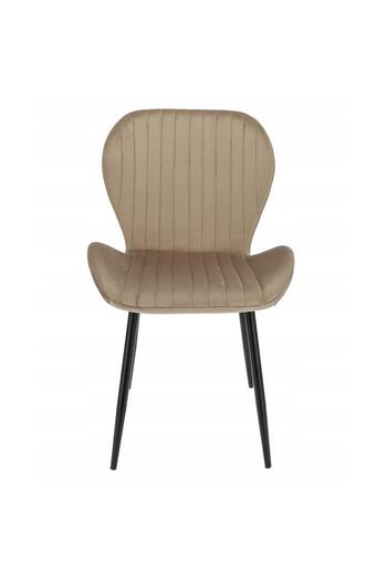 jumi Kitchen/living room chair, Jumi, Veira, velvet, metal, beige, 52x57x85 CM