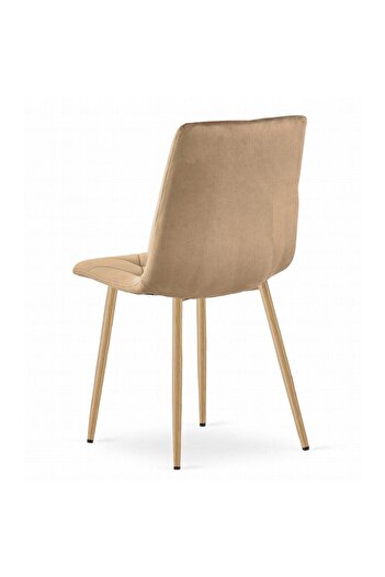 Leobert Kitchen/living room chair, Artool, Libra, velvet, metal, brown, 45x54x86.5 cm