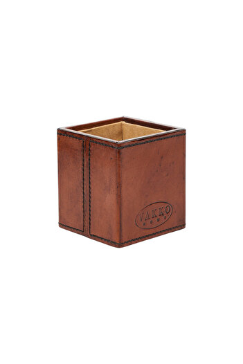 Vakko Leather Pen Holder M400258619