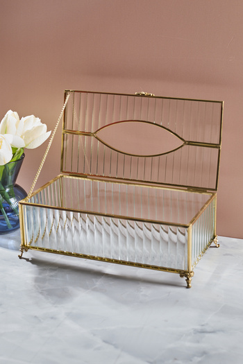 Perotti Std-Gio Standing Rectangular Glass Napkin Holder