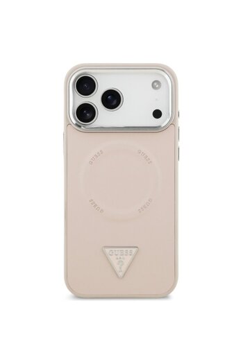 Guess iPhone 17 Pro Max Hardcase Triangle Logo MagSafe, Pink