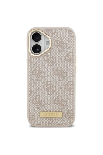 Guess Original iPhone 17 Hardcase 4G Logo Plate MagSafe, pink