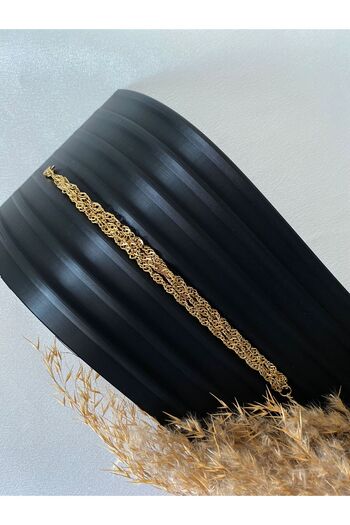 staınless steel Triple Chain Steel Bracelet