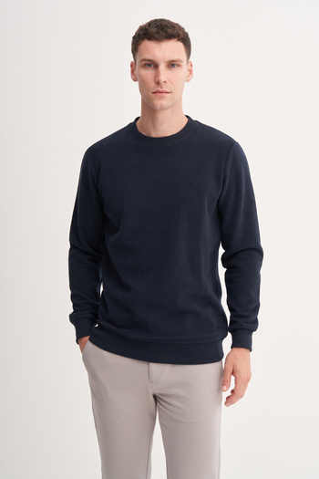 Cazador Φούτερ με πλέξη από βαμβακερό μείγμα Slim Fit