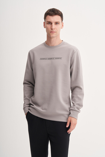 Cazador Dynamic Regular Fit Cotton Blend Scuba Sweatshirt-53270