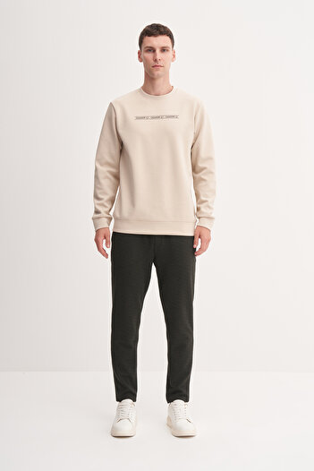Cazador Dynamic Regular Fit Cotton Blend Scuba Sweatshirt-53270