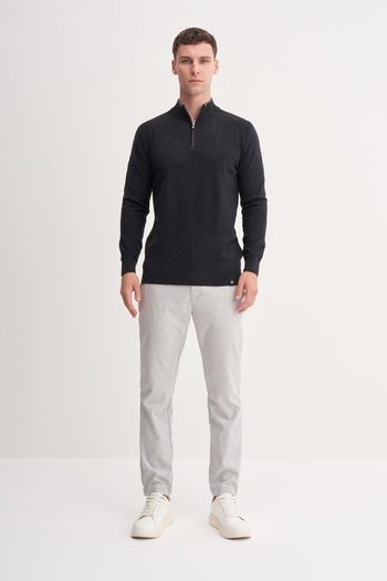Cazador Premium Courspoun Slim Fit Half Fisherman Sweater-33250