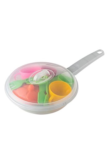 ANTBRO play set frying pan with plastic utensils, multicolor, 11 pieces