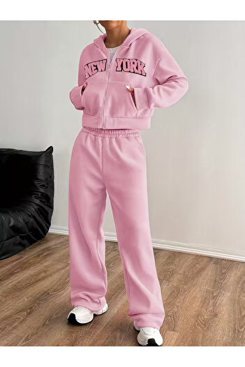 TONFİX LİFE KADIN PEMBE BOL PAÇA EŞOFMAN ALTI