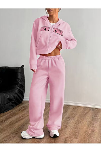 TONFİX LİFE KADIN PEMBE BOL PAÇA EŞOFMAN ALTI