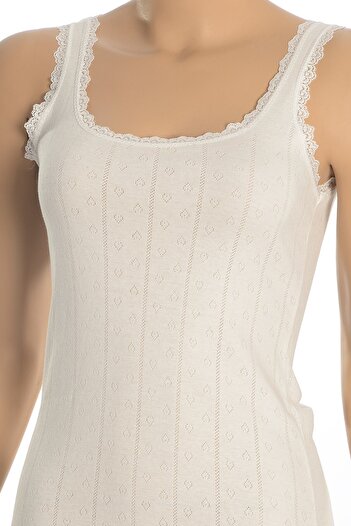 Öts Women's Ribbed Jacquard Tank Top (100% Cotton)