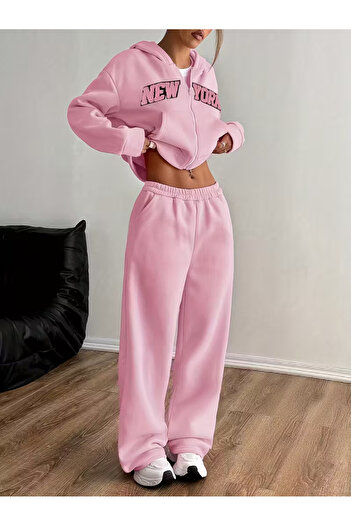 TONFİX LİFE KADIN PEMBE BOL PAÇA EŞOFMAN ALTI