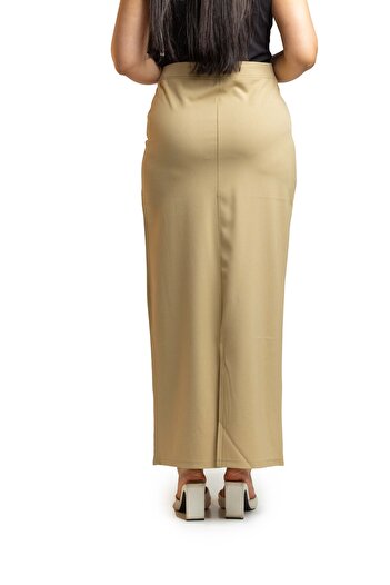 SUGA crepe maxi skirt